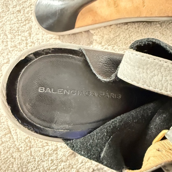 Balenciaga Black Leather Sandals